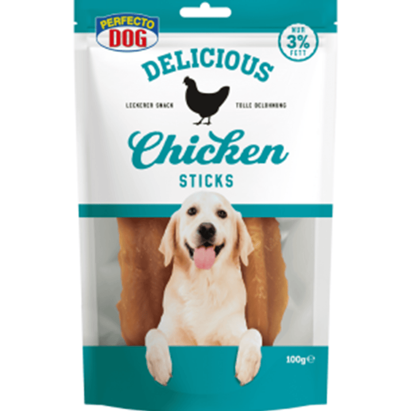 Perfecto Dog Delicious Chicken Sticks 100g - Amin Pet Shop