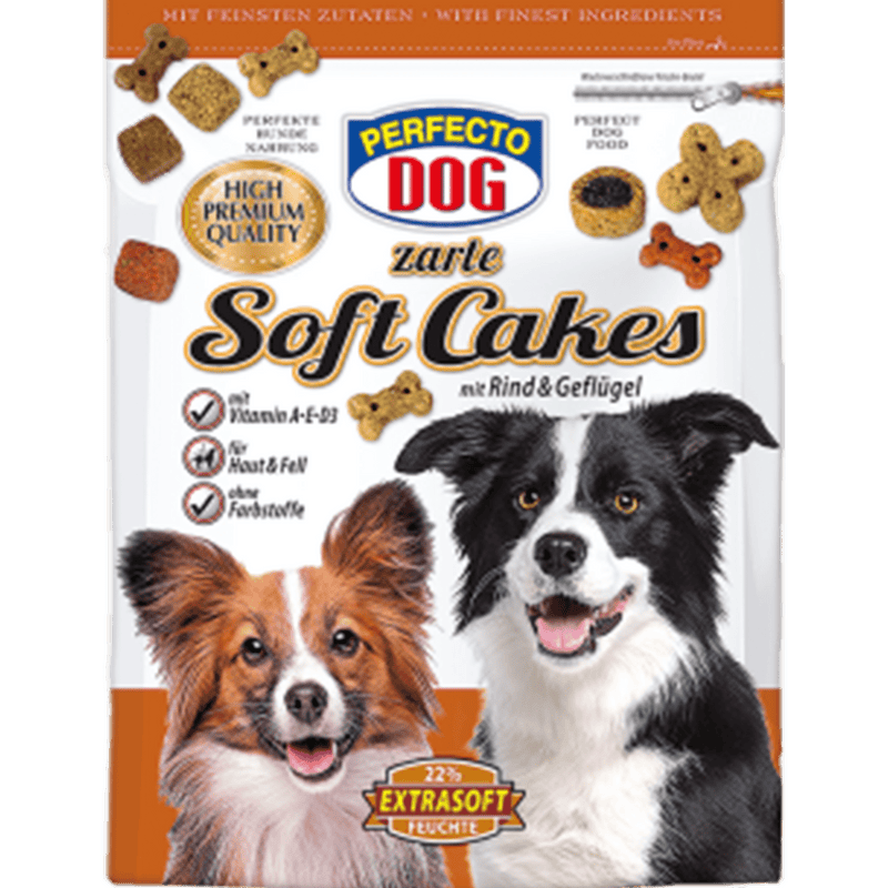 Perfecto Dog Soft Cakes with Beef & Poultry 150g - Amin Pet Shop