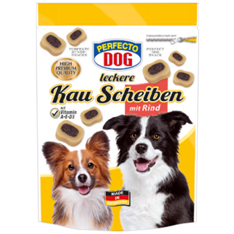 Perfecto Dog delicious chewing slices with beef 155g