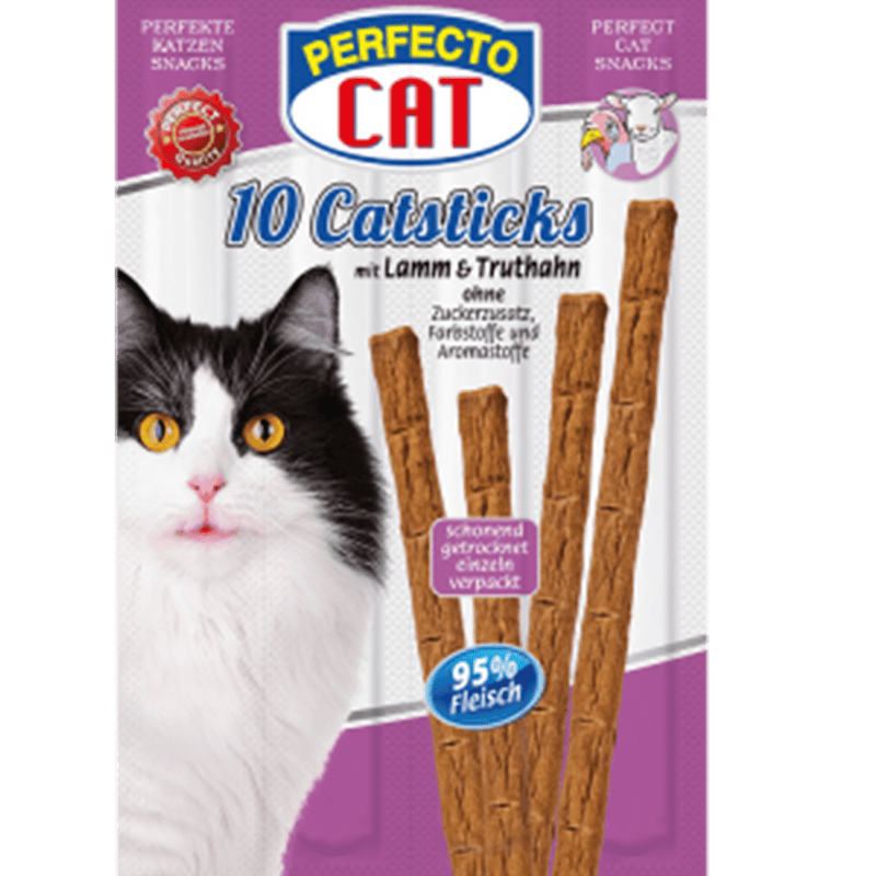 Perfecto Cat 10 Catsticks Lamb & Turkey 50g