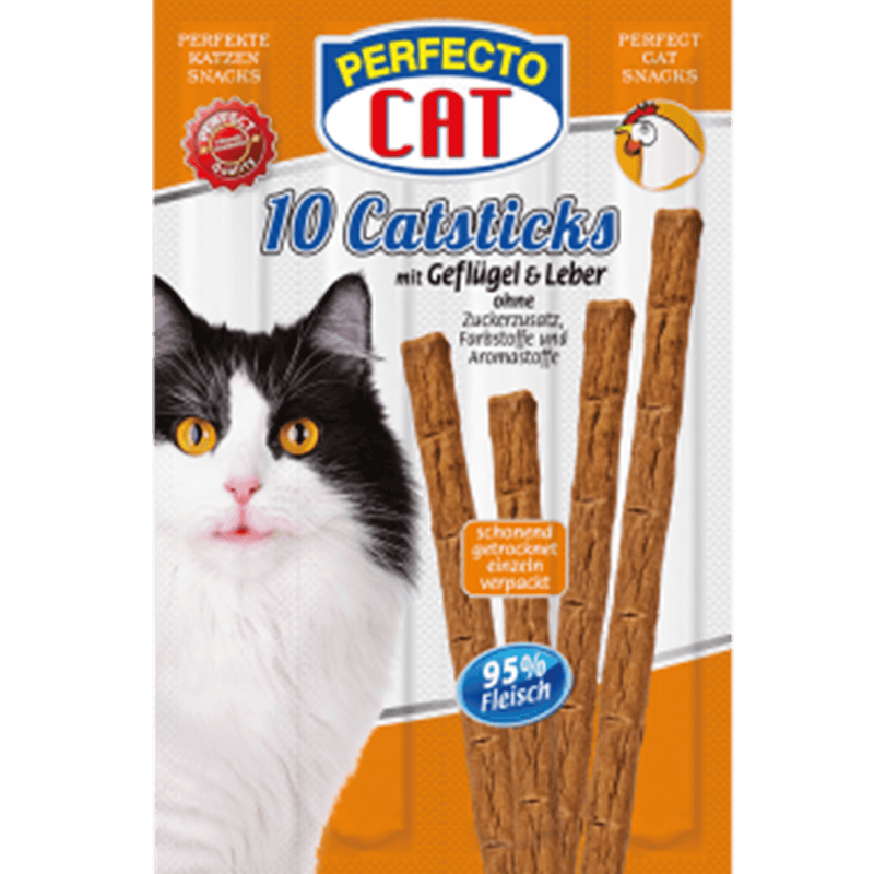 Perfecto Cat 10 Sticks - Poultry, Liver - Amin Pet Shop