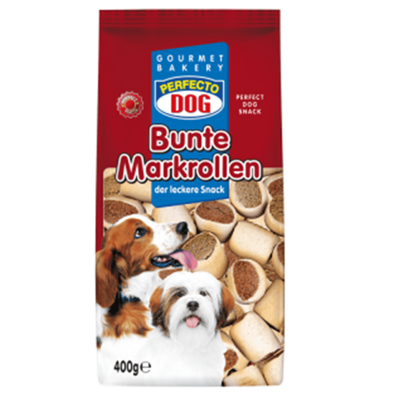 Perfecto Dog Bunte Markrollen 400g - Amin Pet Shop