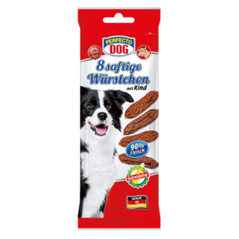 Perfecto Dog Juicy sausages with beef 60g