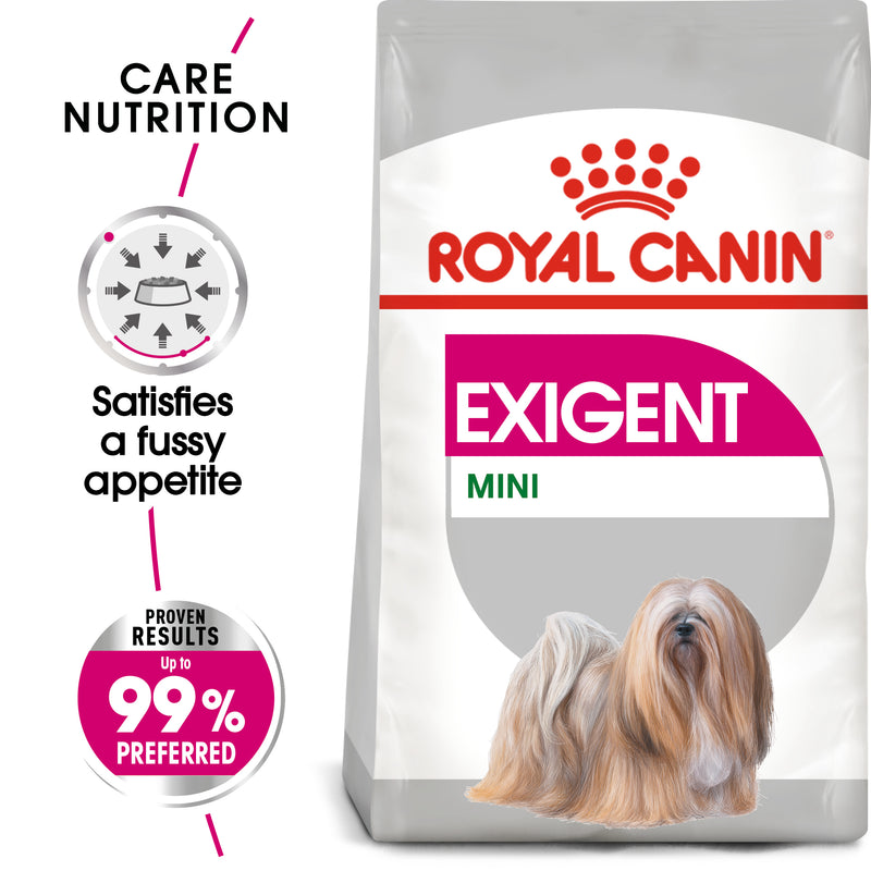 Royal Canin Mini Exigent (3 KG) - Dry food for small dogs up to 10 KG with fussy appetite. Over 10 months