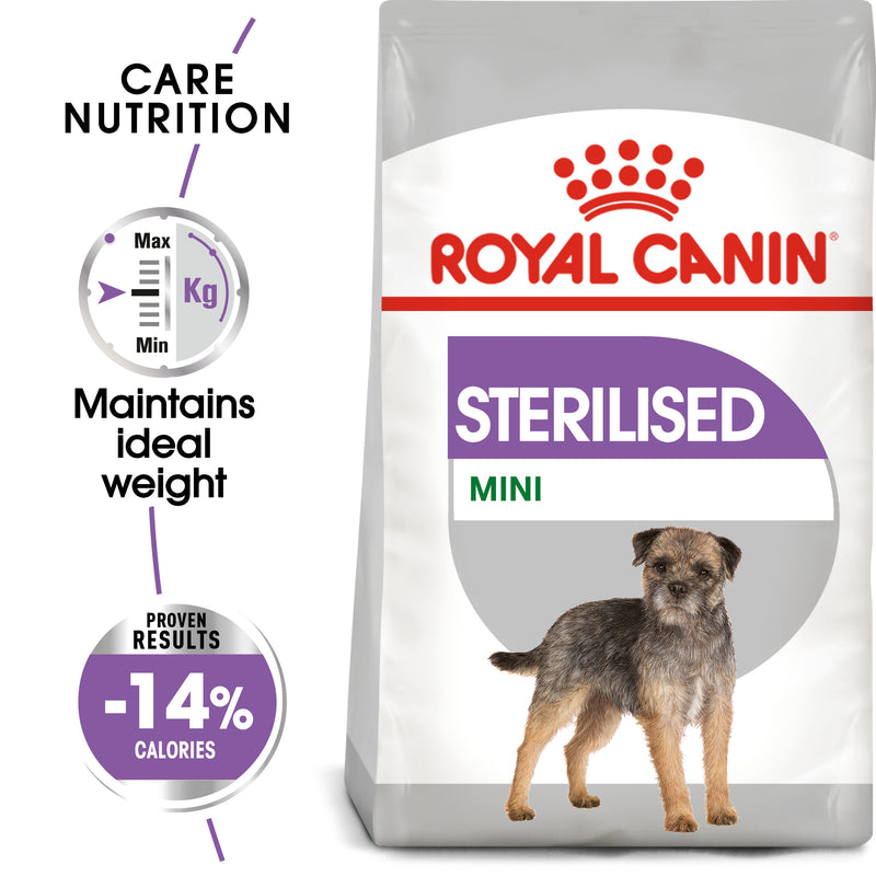 Royal Canin Mini Sterilised (3 KG) - Dry food for small dogs up to 10 KG. Over 10 months