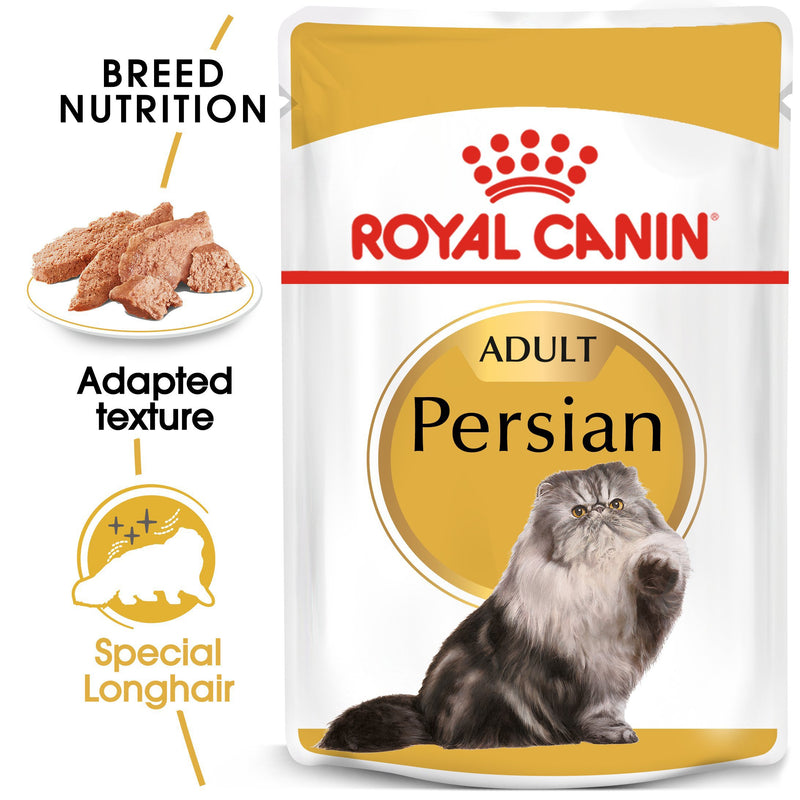 Royal Canin Persian Adult (85 gm\Pouch) - Wet food for adult Persian cat - over 12 months - Amin Pet Shop