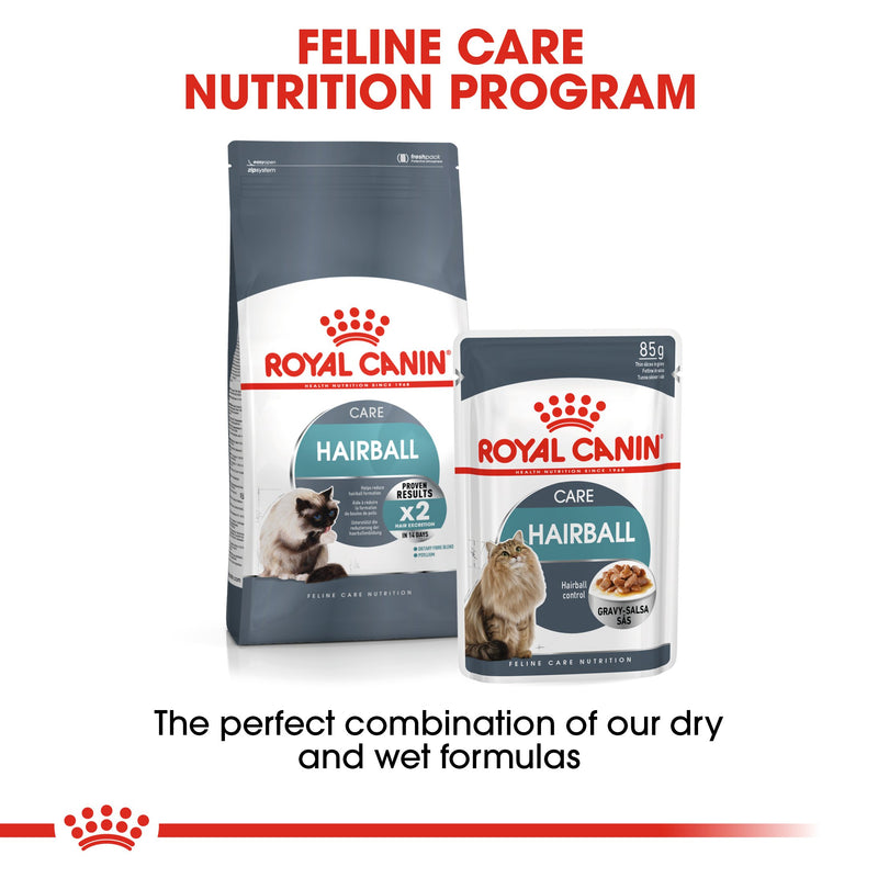 Royal Canin Hairball care (85gm\ Pouch) - Wet food for adult cats - Helps reduce hairball formation - Amin Pet Shop