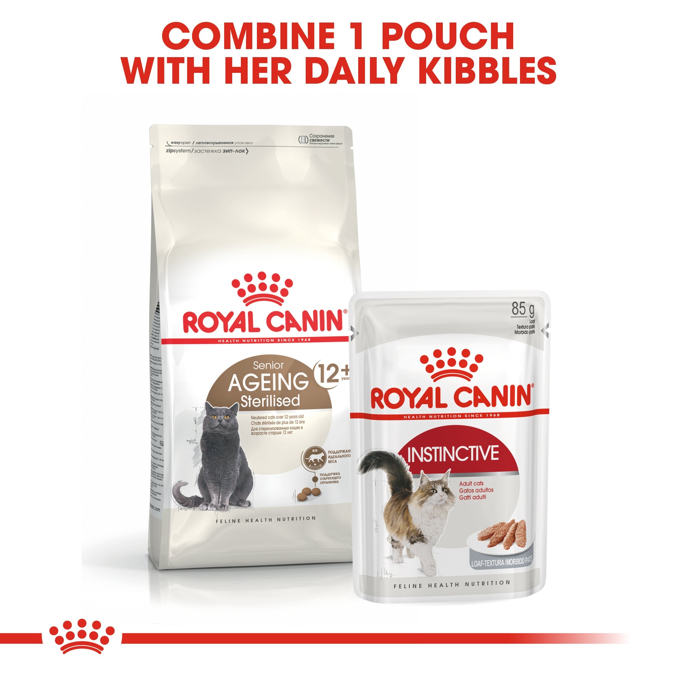 Royal Canin Ageing Sterilised 12+ (2KG) – Neutered cats over 12 years old - Amin Pet Shop