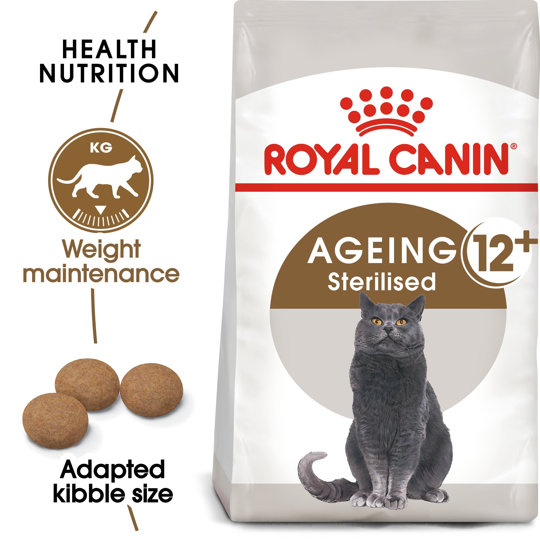 Royal Canin Ageing Sterilised 12+ (2KG) – Neutered cats over 12 years old - Amin Pet Shop