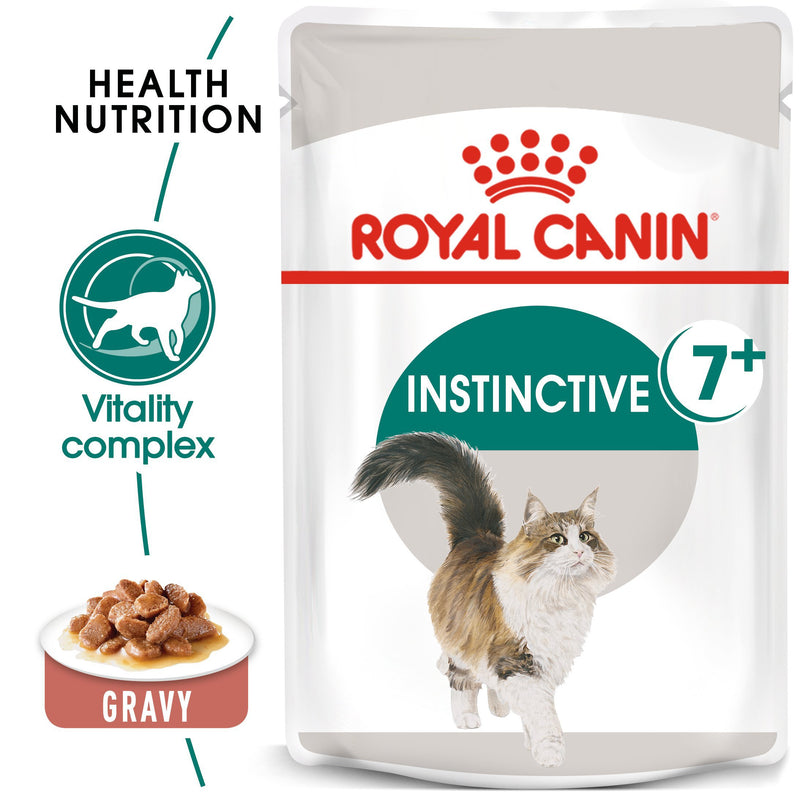 ROYAL CANIN¨ Instinctive 7+ in Gravy (85 gm\ Pouch) - Wet food for cats over 7 years old - Amin Pet Shop