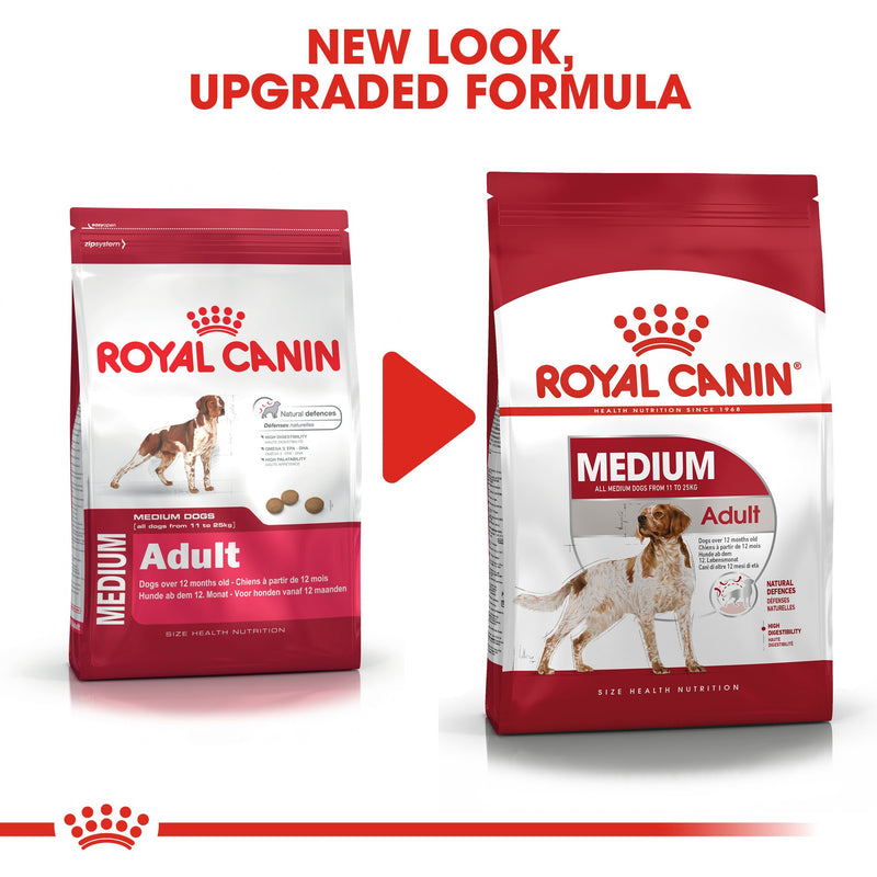 Royal Canin Medium Adult (4 KG) - Dry food for medium dogs from 11 to 25 KG. From 12 months to 7 years - Amin Pet Shop