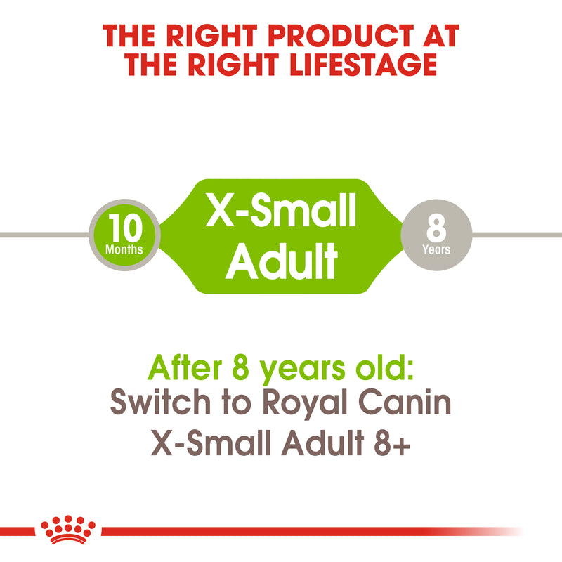 Royal Canin X-Small Adult (1.5 KG) - Dry food for very small dogs up to 4 KG. from 10 months to 8 years