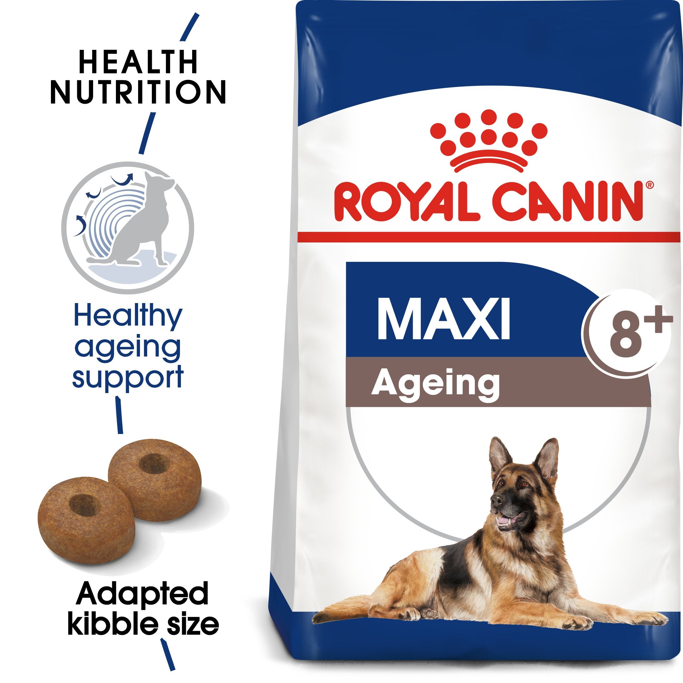 Royal Canin Maxi Ageing 8+ (15 KG) - Dry food for large dogs - adult weight between 26 and 44 KG. for dogs over 8 years old - Amin Pet Shop