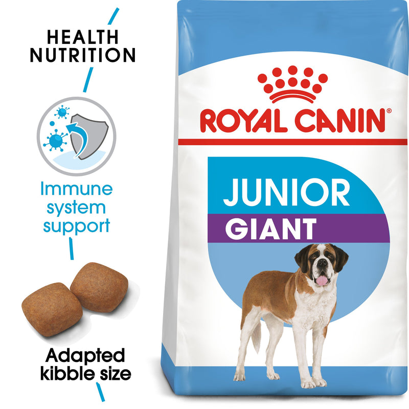 Royal Canin Giant Junior (15 KG) - Dry food for giant dogs - Adults weight from 45 KG and over - from 8 months to 18\24 months - Amin Pet Shop