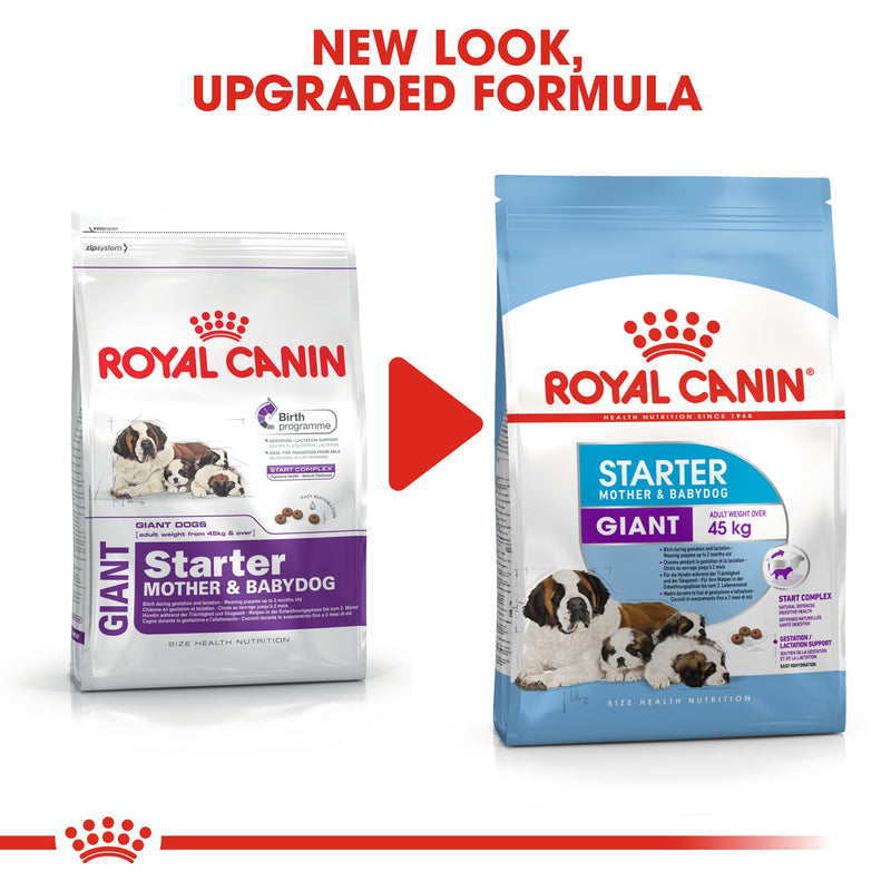 Royal Canin Giant Starter Mother & Babydog (4 KG) - Dry food for giant puppies. Adult weight from 45 KG and over - Mother during gestation and lactation - Weaning puppies up to 2 months