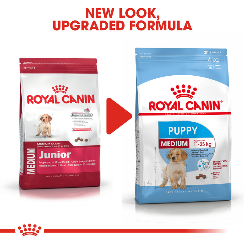 Royal Canin Medium Puppy (4 KG) - Dry food for medium dogs - adult weight from 11 to 25 KG. from 2 to 12 months