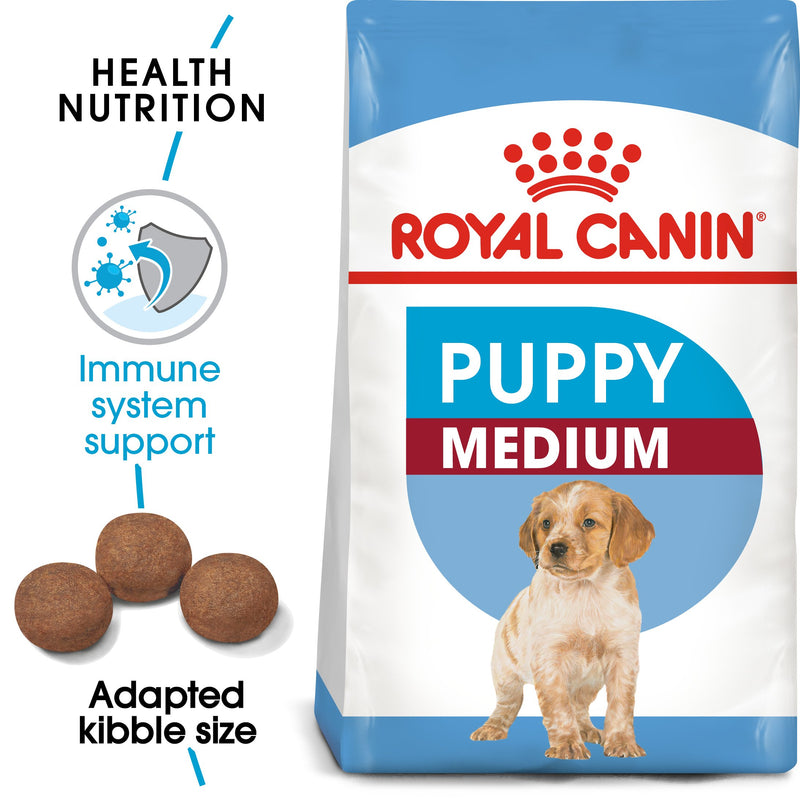 Royal Canin Medium Puppy (15KG) - Dry food for medium dogs - adult weight from 11 to 25 KG. from 2 to 12 months - Amin Pet Shop