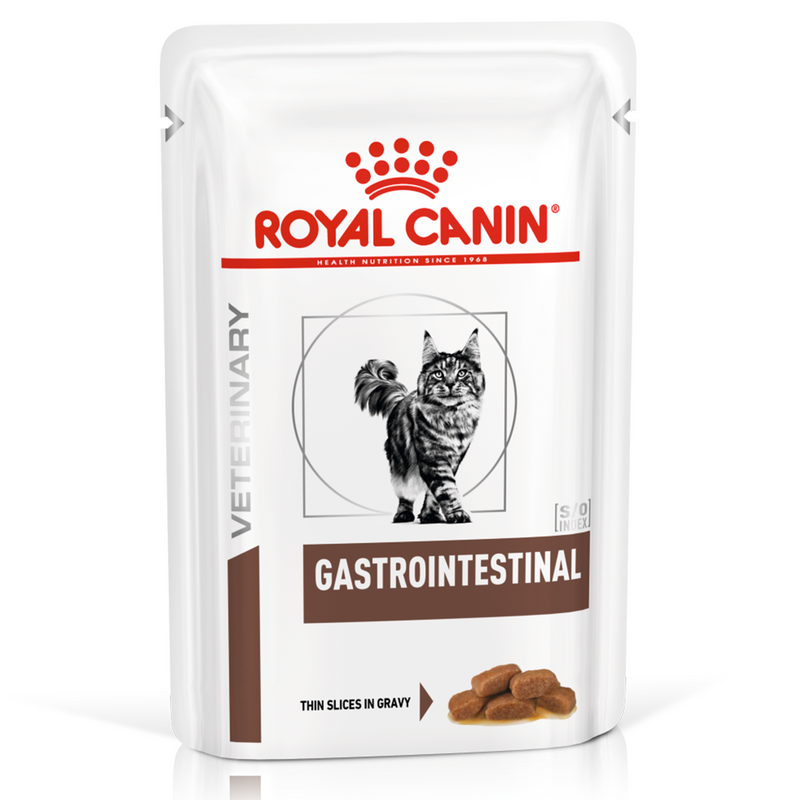 Royal Canin Feline Gastro Intestinal (100 gm\Pouch)- Wet food for gastro-intestinal disorders – 12 Pouches per box