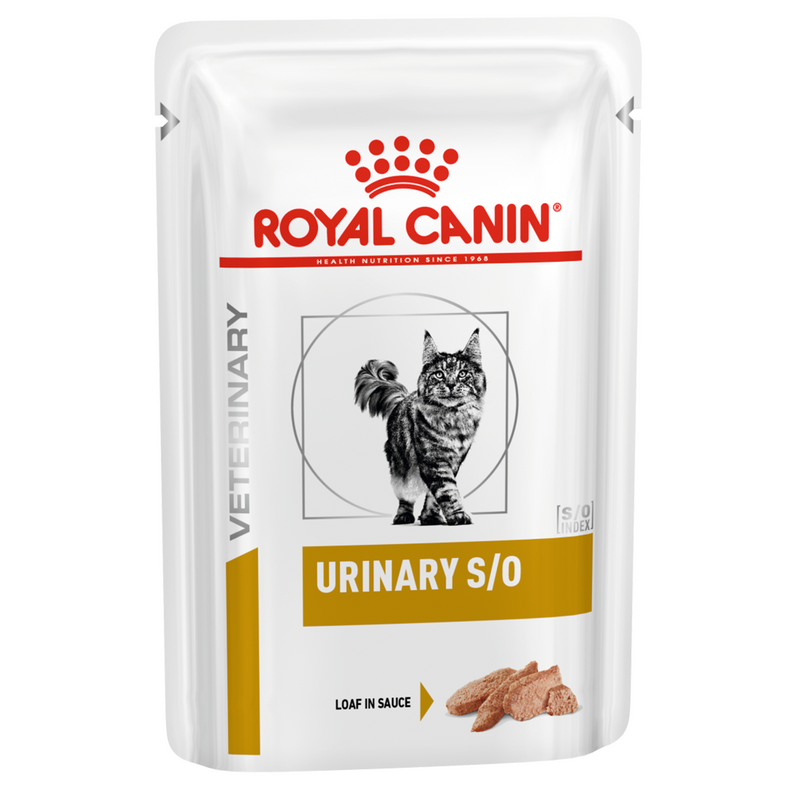 Royal Canin Feline Urinary S/O in Gravy (85 gm\Pouch) - Wet food for Lower Urinary tract disease – 12 pouches per box