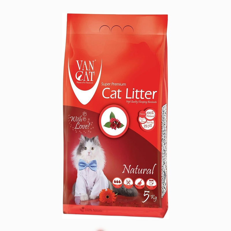 VanCat Cat Litter - Natural 5kg - Amin Pet Shop