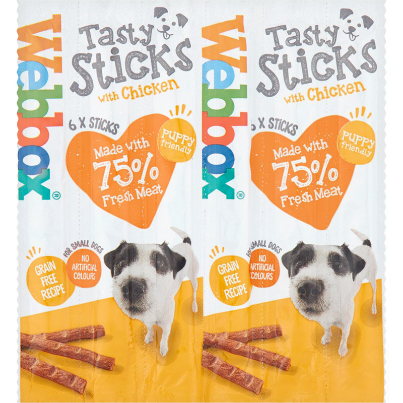 Webbox Tasty Sticks Chicken Dog Treats Small