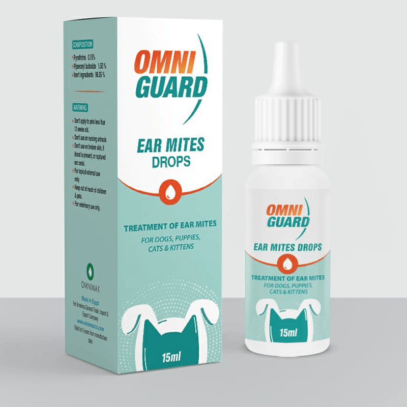 Omni Guard Ear Mites Drops 15ml - Amin Pet Shop