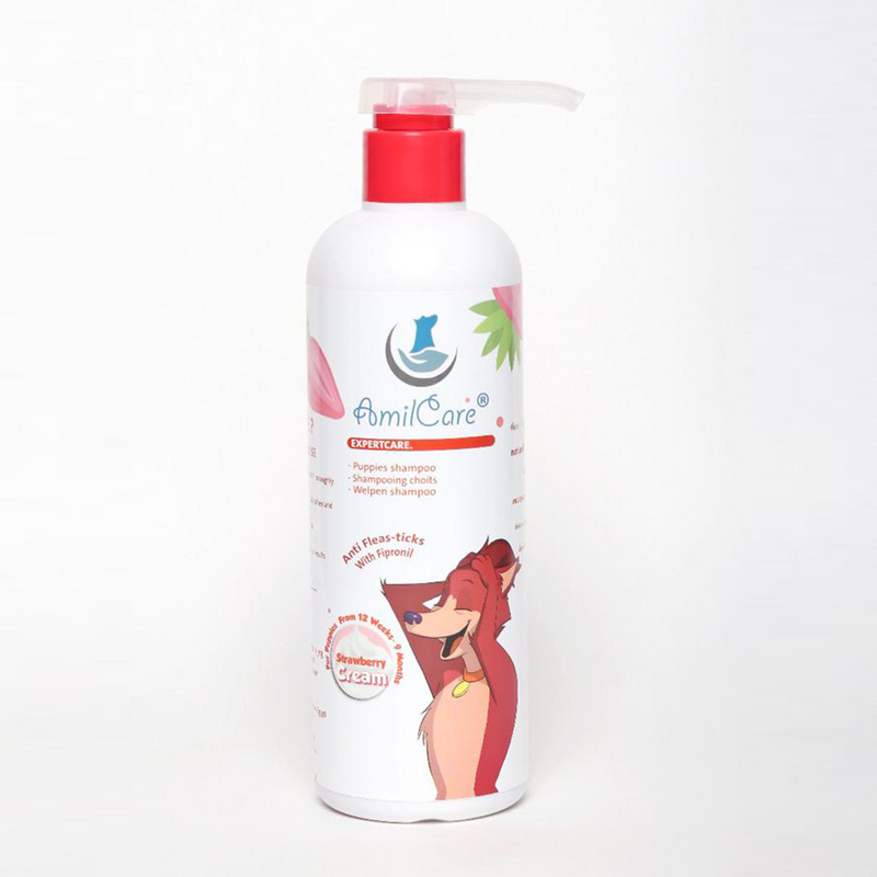 AmilCare Anti Flea and Tick Shampoo - Strawberry Cream 500ml