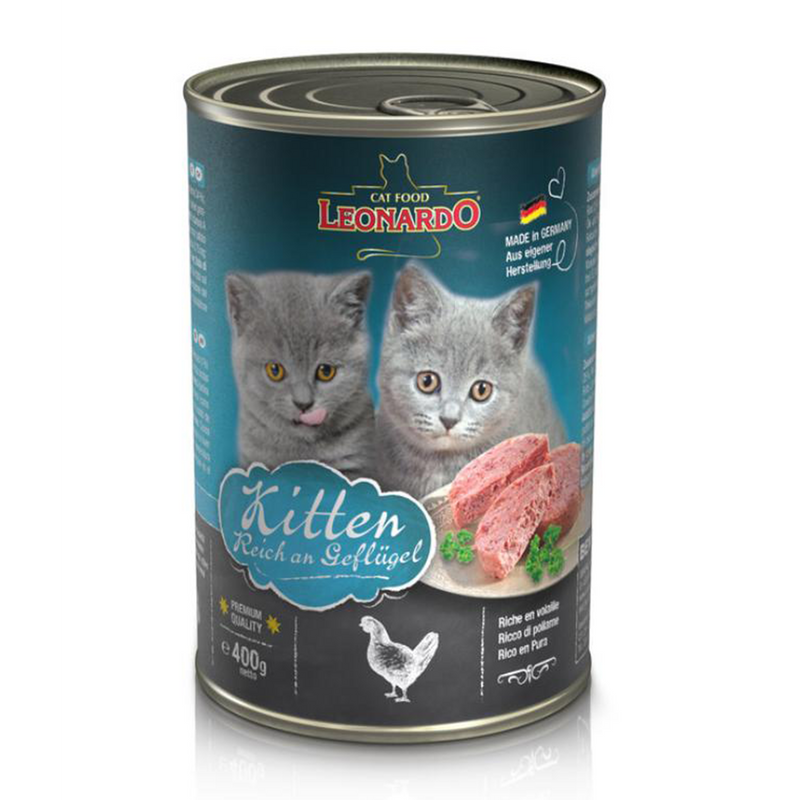 LEONARDO Cat Food Kitten (Wet Food) 400g