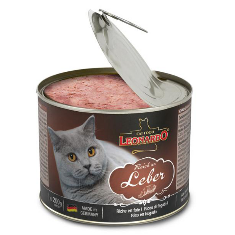 LEONARDO CAT WET FOOD for Adult Cats  200g(rich in liver)