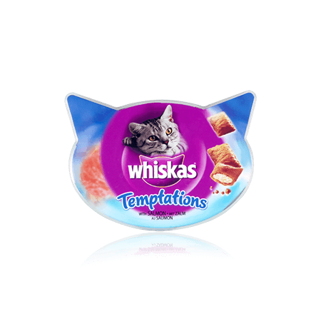 WHISKAS® Temptations Cat Treats with Salmon 60g - Amin Pet Shop
