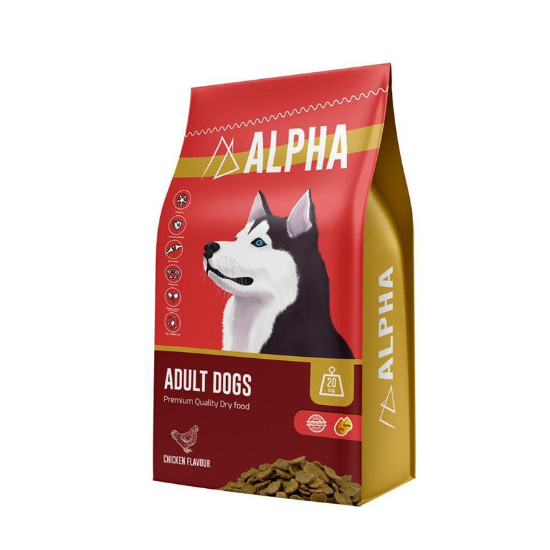Alpha Adult Dog Food With Chicken 4kg (10 Items)