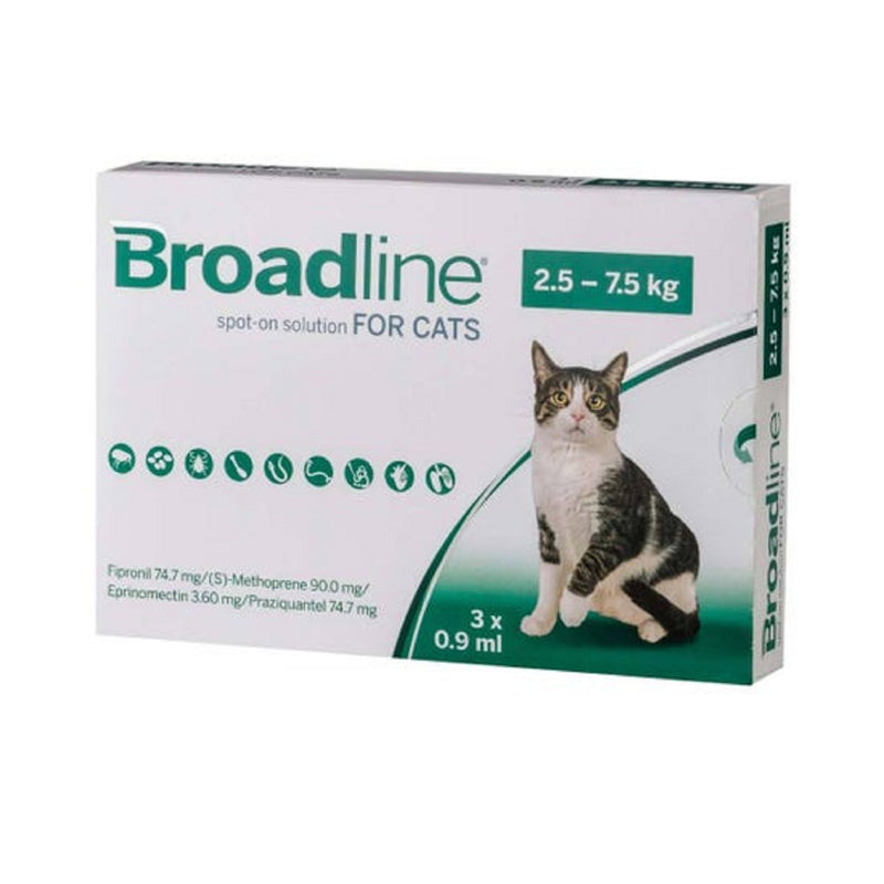 Broadline Spot-On Solution for Large Cats ( 2.5 - 7.5Kg ) X 1 Dose