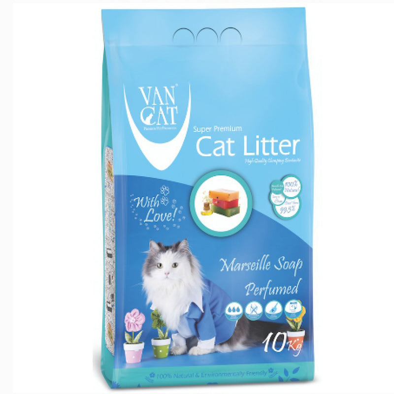 VanCat Cat Litter - Marseille Soap Scented 10kg - Amin Pet Shop