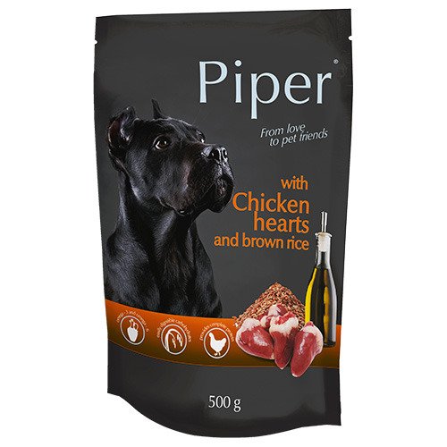 Piper with Chicken Hearts and Brown Rice - 500g