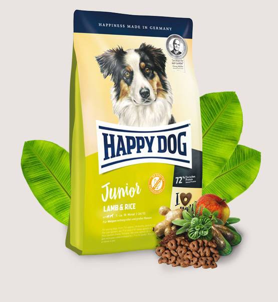 Happy Dog Junior Lamb & Rice - Dry dog food for puppies 4kg - Amin Pet Shop