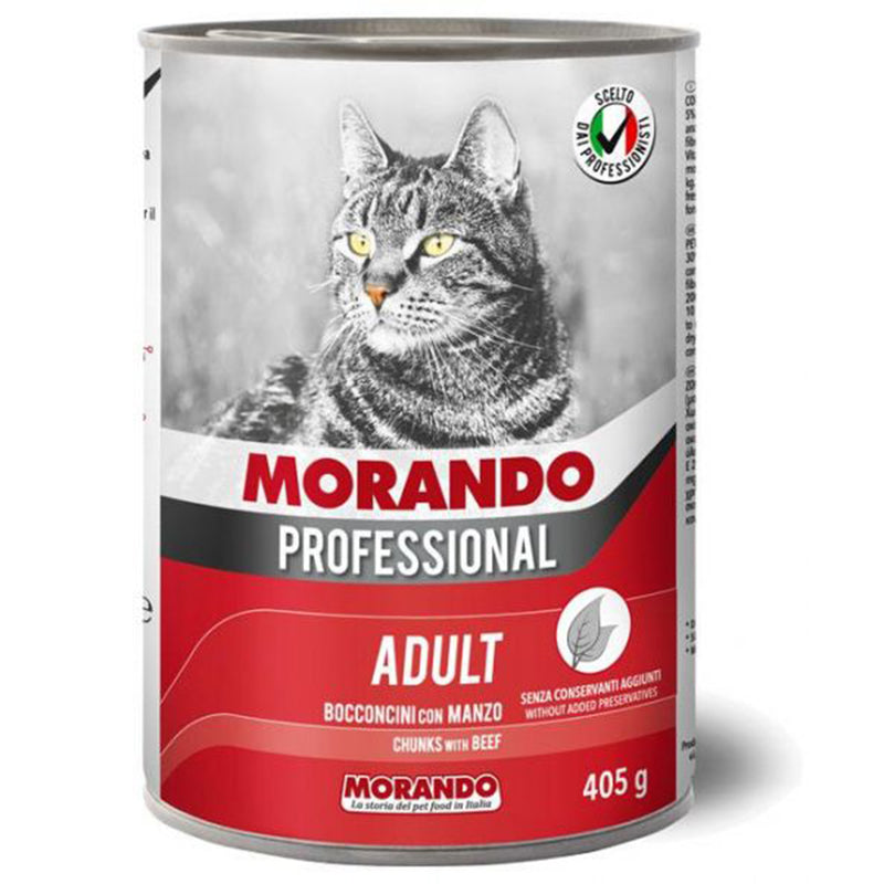 Morando professional Cat chunks with beef 405g