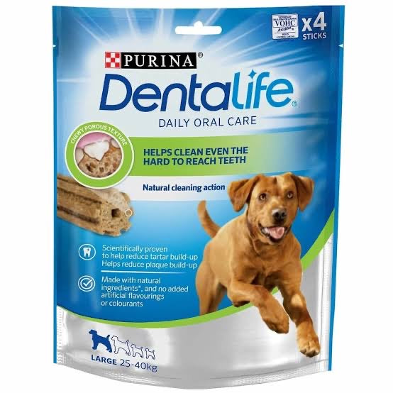 PURINA DENTALIFE DAILY ORAL CARE CHEW TREATS FOR LARGE DOGS 142G