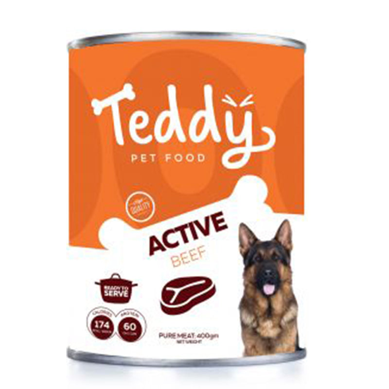 Teddy Active Beef - wet dog food 400g