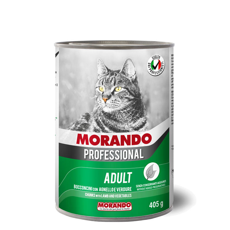 Morando Professional Adult Cat Small Chunks With Lamb And Vegetables 405g
