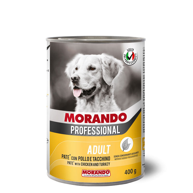 Morando Professional Adult Dog Paté With Chicken And Turkey 400g