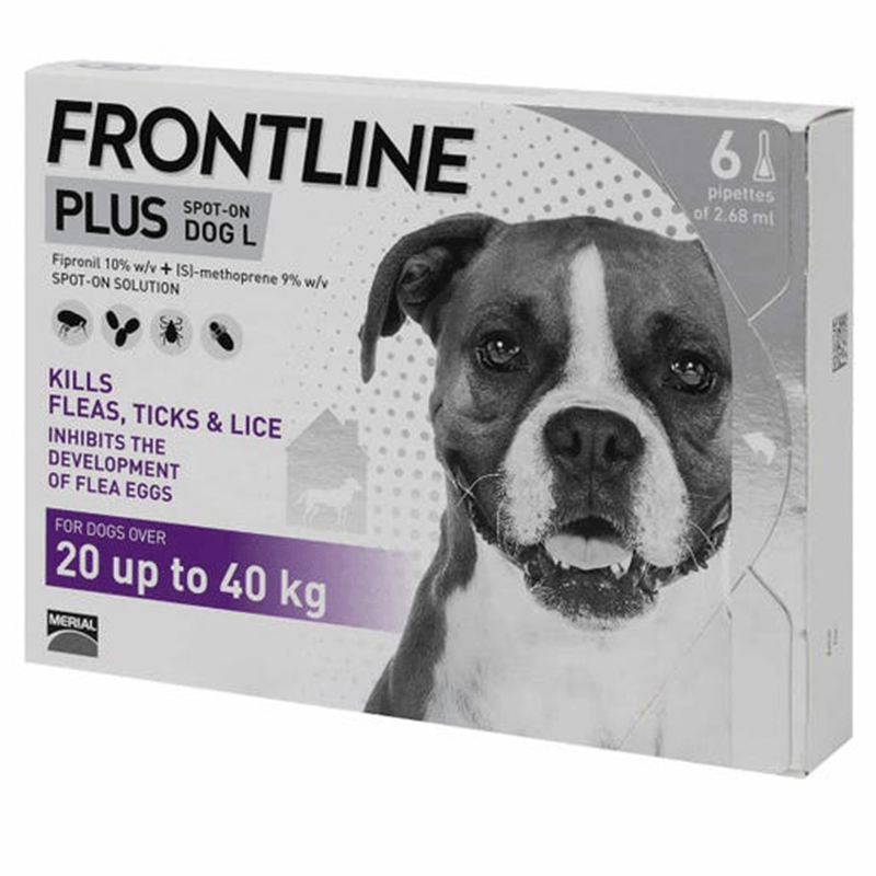 Frontline PLUS Spot On Large Dog (20 up to 40kg) - 1 Pipette - Amin Pet Shop