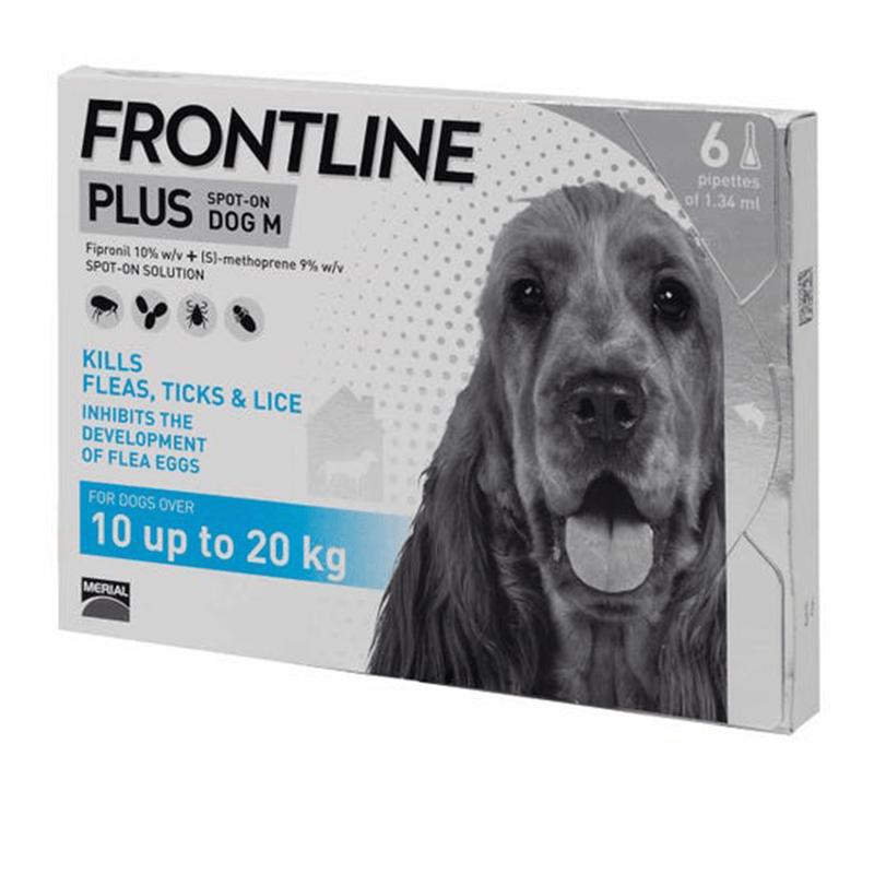 Frontline PLUS Spot On Dog M 10 up to 20kg 1 Pipette