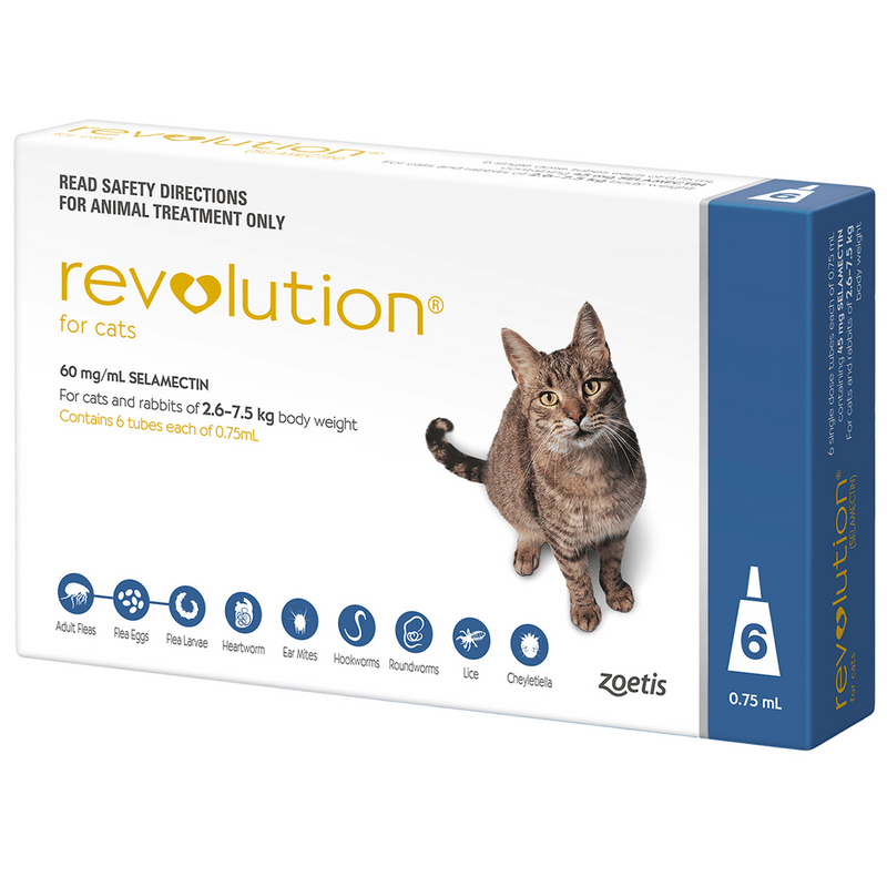 Revolution Topical Solution for Cats, 5.1-15 lbs - 1 Pipette - Amin Pet Shop