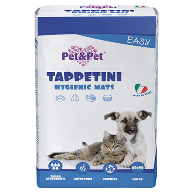 Pet&Pet Tappetini Hygienic Mats Easy Tappetini 60x90 10 Pieces