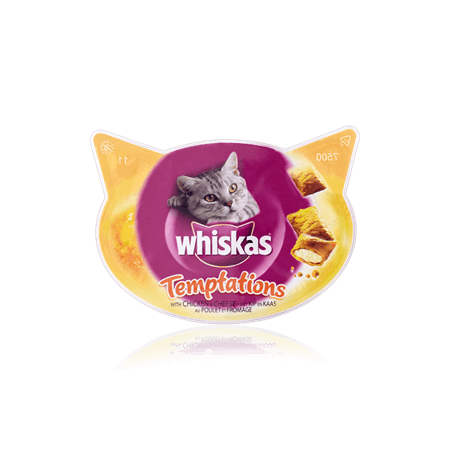 WHISKAS® Temptations Cat Treats with Chicken & Cheese 60g - Amin Pet Shop